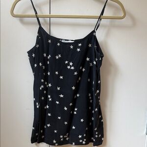 Starry Black Spaghetti Strap Top